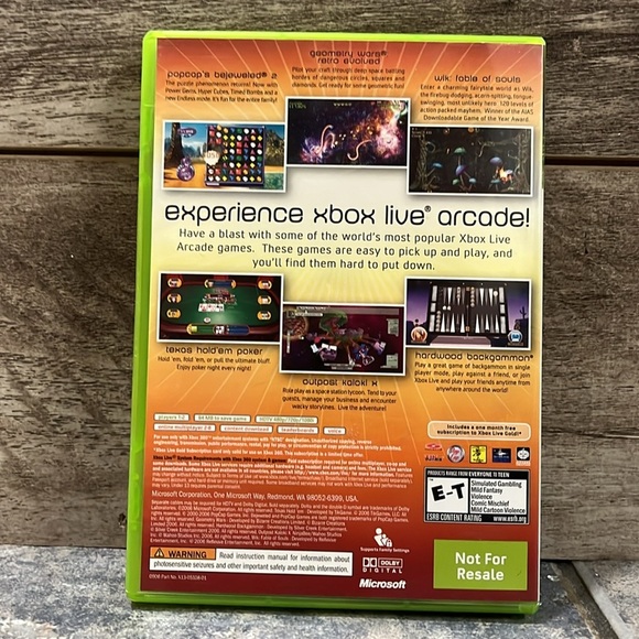 5 for $60 - Microsoft Xbox 360 Arcade Unplugged - Picture 4 of 4